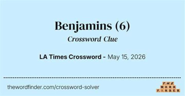 10 benjamins Crossword Clue
