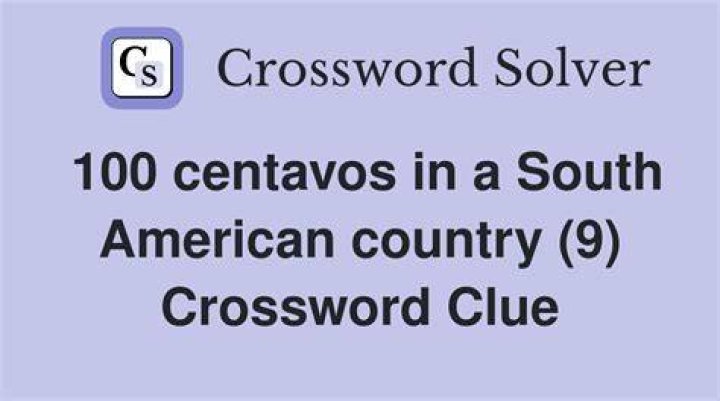 100 centavos, in Brazil Crossword Clue