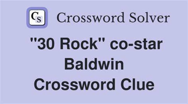 “30 Rock” co-star Crossword Clue