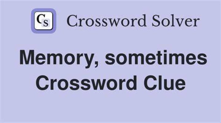 A group of them may be called a memory Crossword Clue