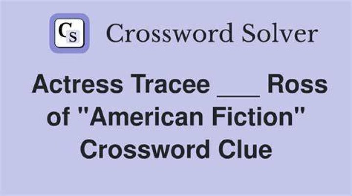 Actress Tracee ___ Ross Crossword Clue