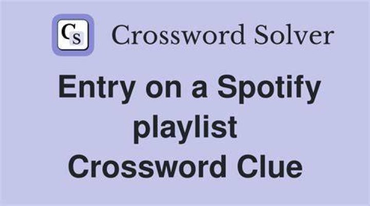 Adds to a playlist, e.g. Crossword Clue