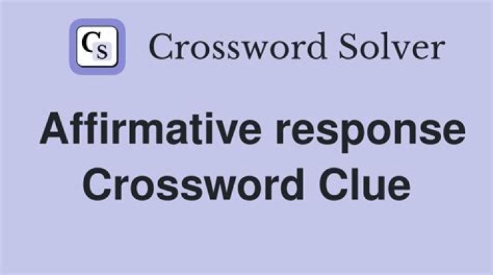 “Affirmative” Crossword Clue