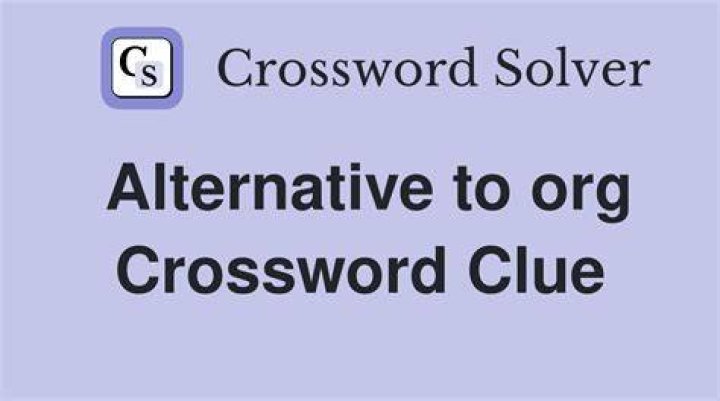 Alternative to “com” and “org” Crossword Clue