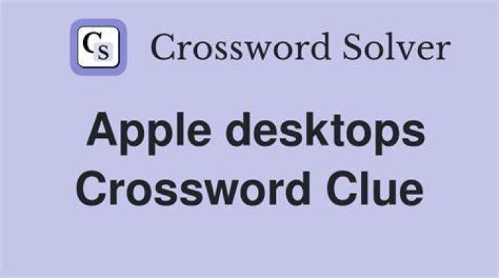 Apple desktops Crossword Clue