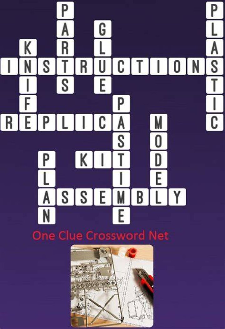 Assembly kit piece Crossword Clue