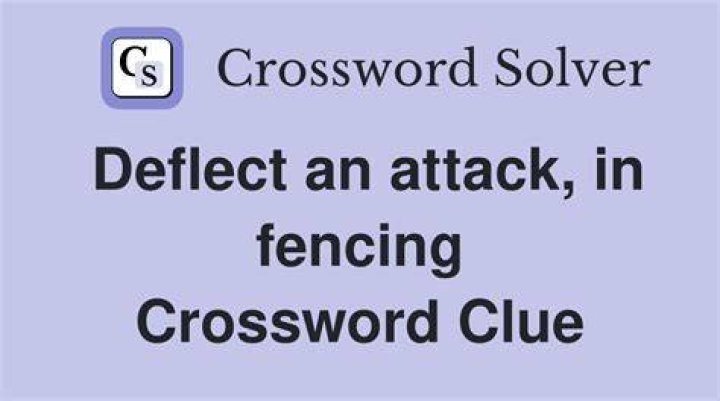 Attack, as in fencing Crossword Clue
