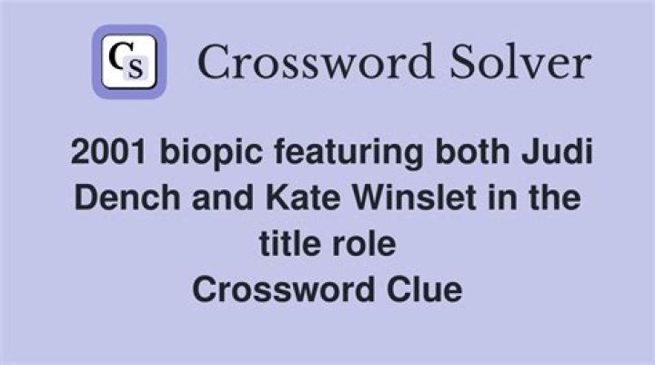 Author Murdoch played onscreen by Kate Winslet and Judi Dench Crossword Clue