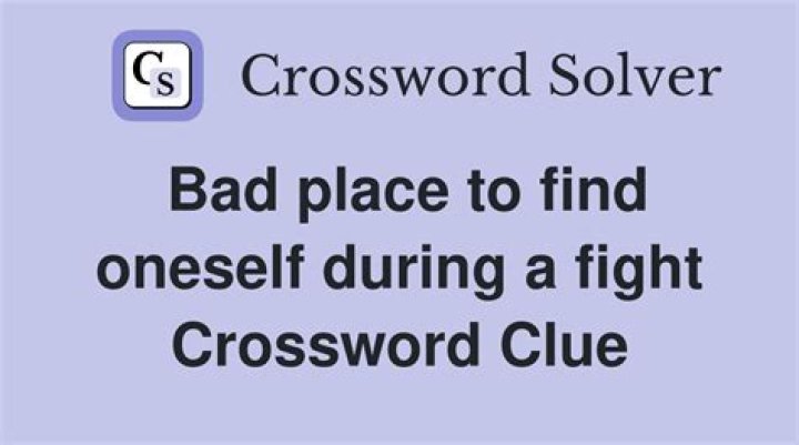 Bad place for a fly, in a saying Crossword Clue