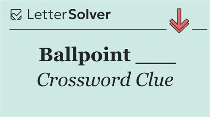 Ballpoint points Crossword Clue