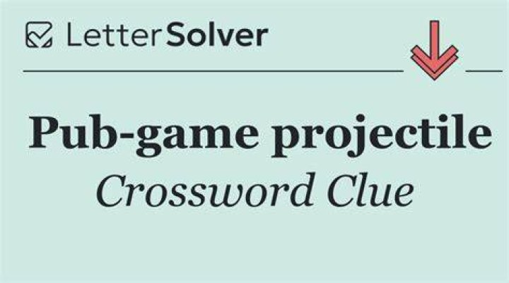 Bar game projectile Crossword Clue