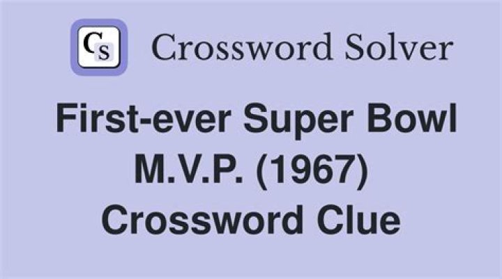 Bart who was the first Super Bowl M.V.P. Crossword Clue