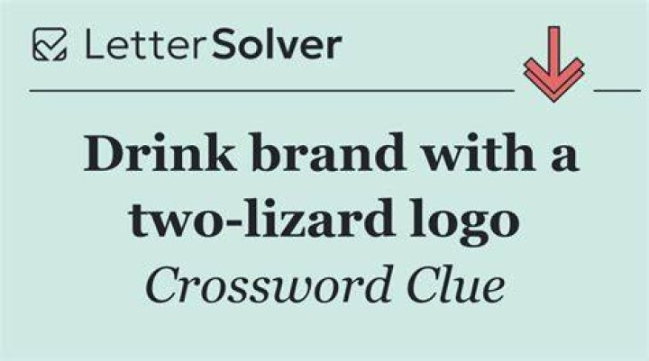 Beverage brand with a lizard logo Crossword Clue