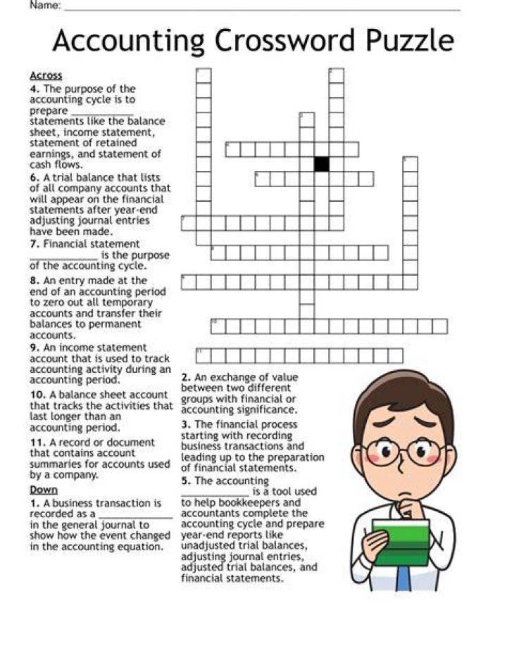 Big name in accounting Crossword Clue