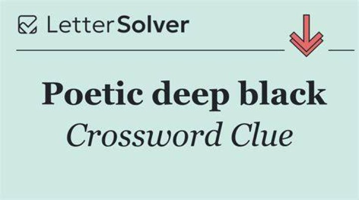 Black: It. Crossword Clue