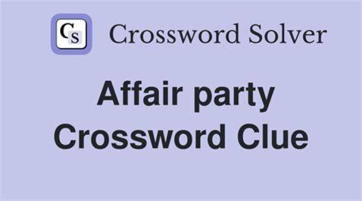 Black-tie affair, maybe Crossword Clue