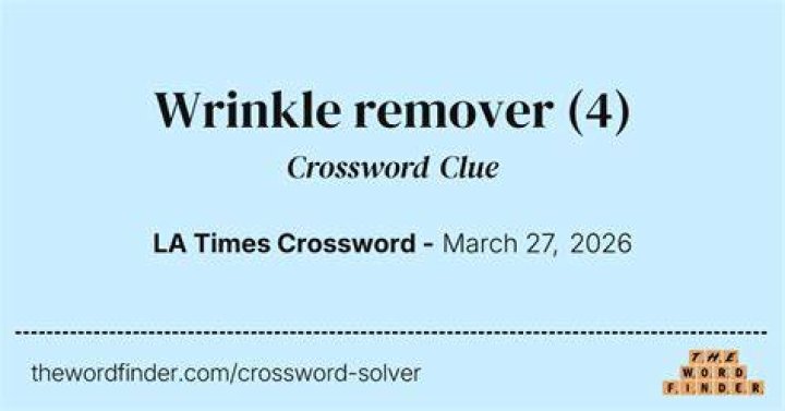Blackhead remover Crossword Clue