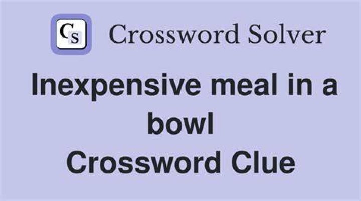Bowl or plate Crossword Clue