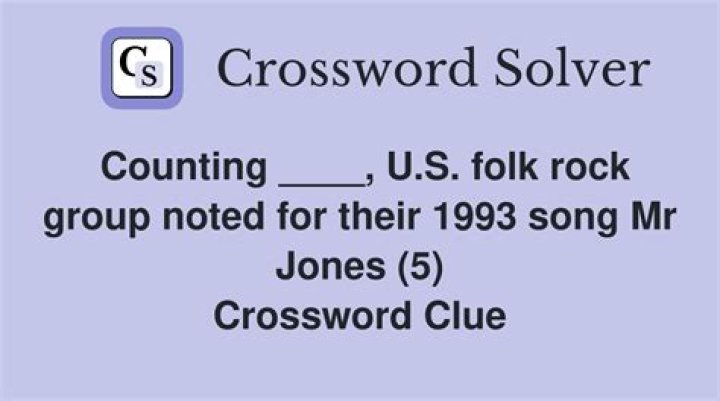 Breakout 1993 single for Counting Crows Crossword Clue