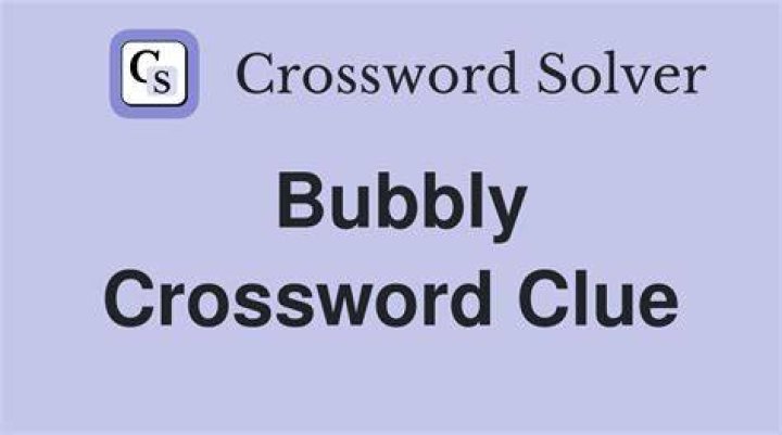 Bubbly bianco Crossword Clue