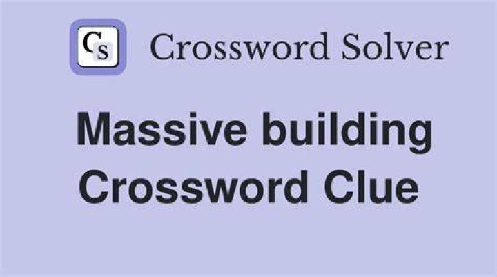 Building with many drafts Crossword Clue