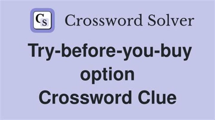 Buy in, say Crossword Clue