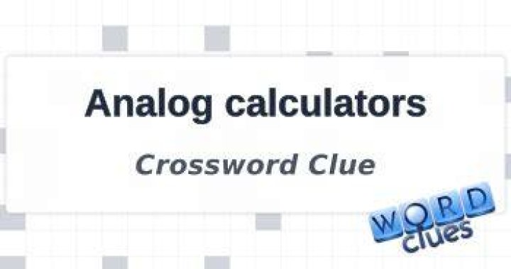 Calculators of old Crossword Clue