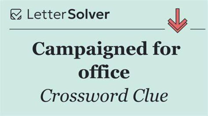 Campaigned for office Crossword Clue
