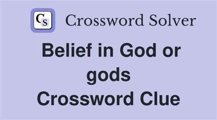 Capital-B Belief Crossword Clue