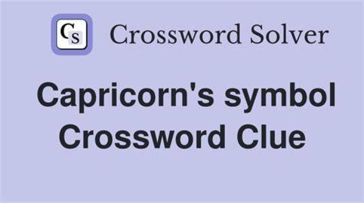 Capricorn’s symbol Crossword Clue