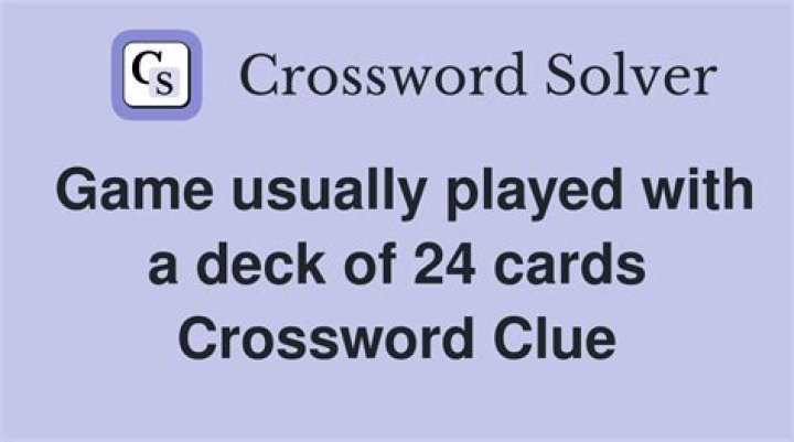 Card game with Draw Two cards Crossword Clue