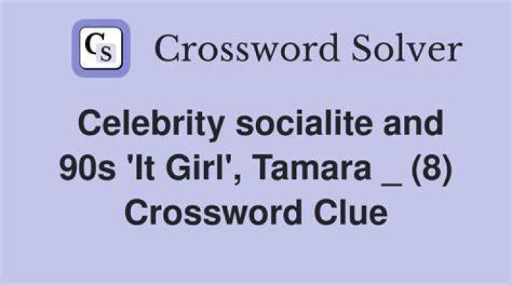 Celebrity socialite Crossword Clue