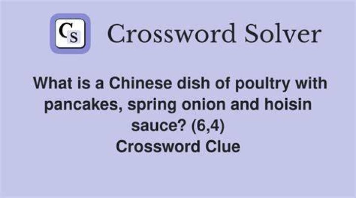 Chinese poultry dish marinated in wine Crossword Clue