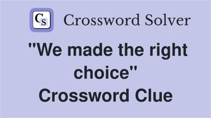Choice made while thinking “ugh” Crossword Clue