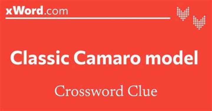 Classic Camaro model Crossword Clue