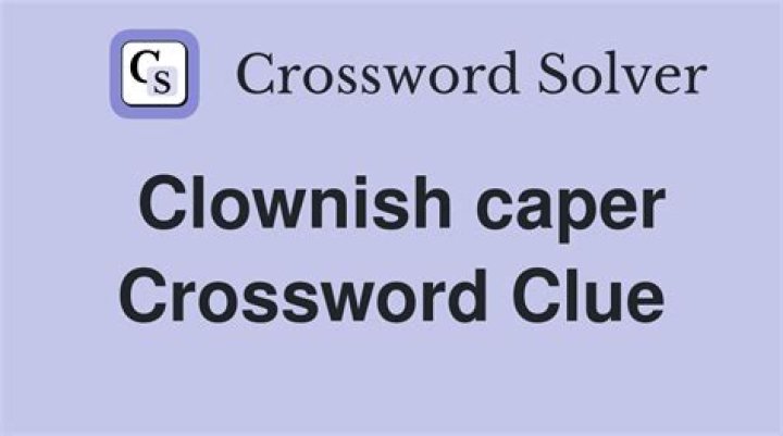 Clownish Crossword Clue