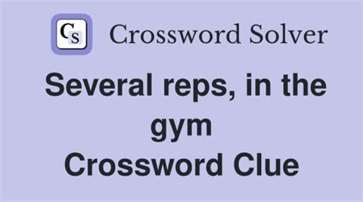 Complete one round of reps Crossword Clue