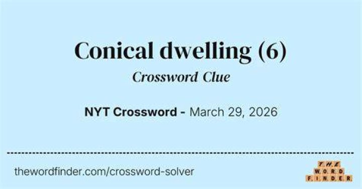 Conical construction Crossword Clue