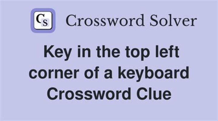 Corner key on a keyboard Crossword Clue