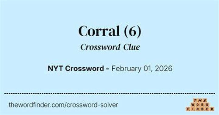 Corral, e.g. Crossword Clue