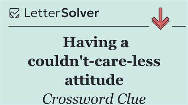 “Couldn’t care less” Crossword Clue