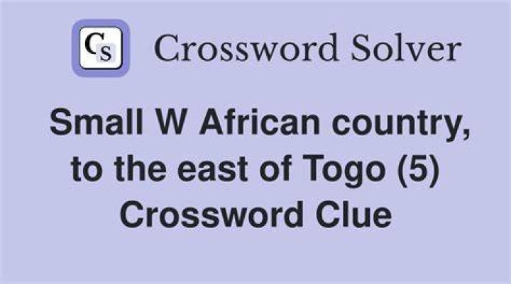 Country bordering Togo Crossword Clue