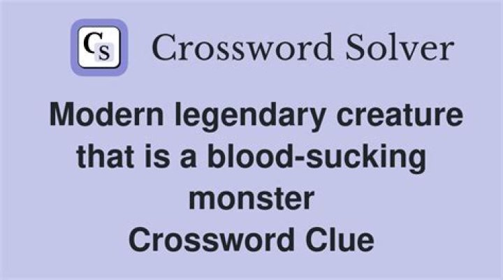 Creature whose saliva acts as a blood thinner Crossword Clue