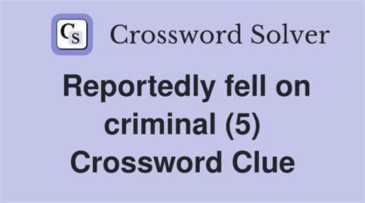 Criminal charge? Crossword Clue
