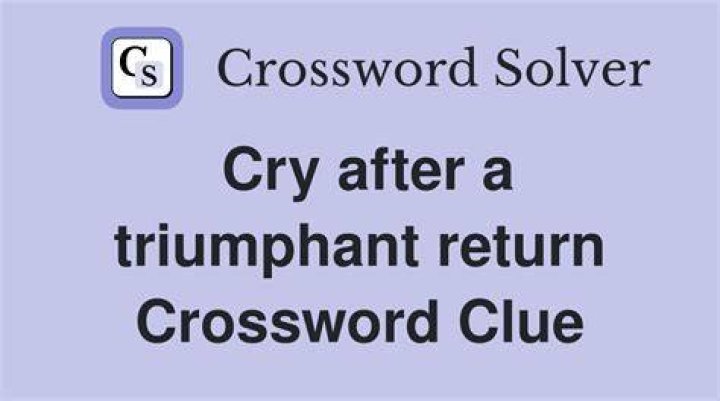 Cry of triumph after a good performance Crossword Clue