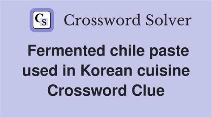 Cuisine that includes gochujang paste Crossword Clue