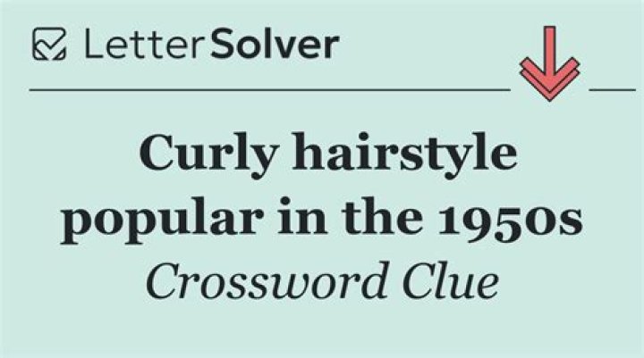 Curly hairstyle, for short Crossword Clue
