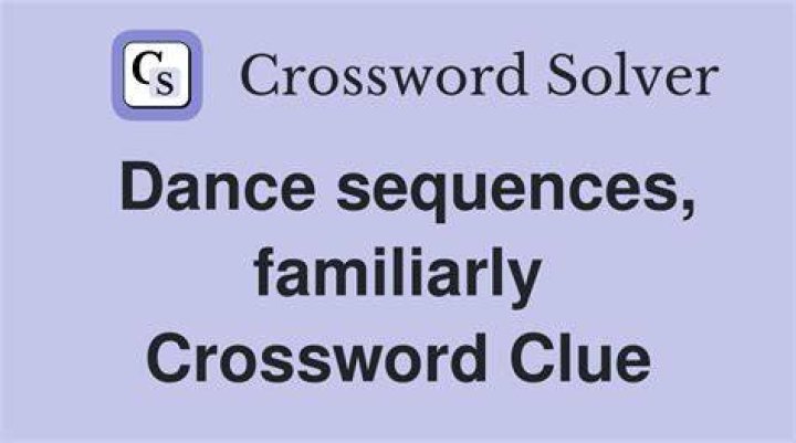 Dance arrangements, familiarly Crossword Clue