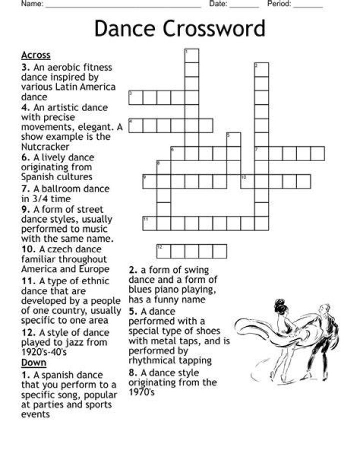 Dance specialty Crossword Clue