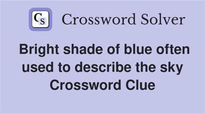 Dark shade of blue Crossword Clue
